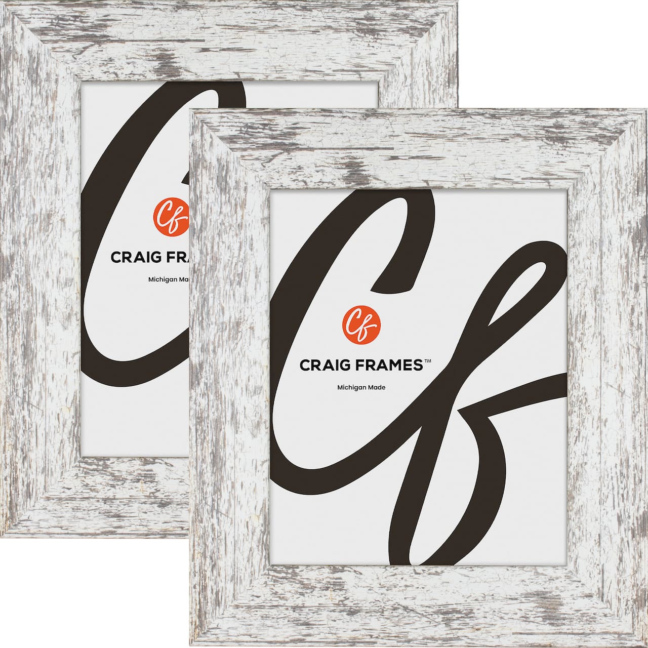 2 Pack Craig Frames American Barn Alabaster White Picture Frame